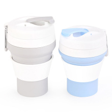 High Quality Cheap Reusable Foldable Collapsible Silicone Coffe Cup